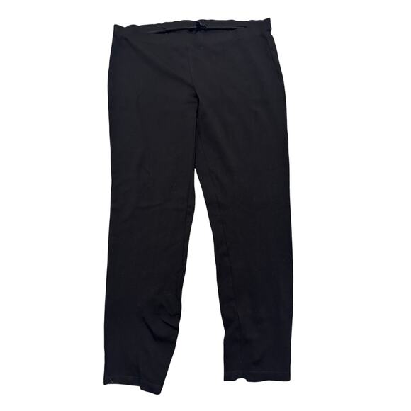 Eileen Fisher Women's Black Ponte Pants With Ankle Zippers, size M - Picture 1 of 7